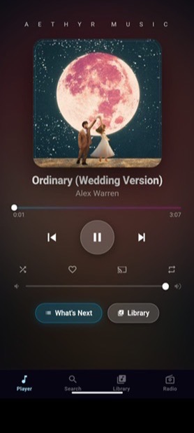 Aethyr Music on Android