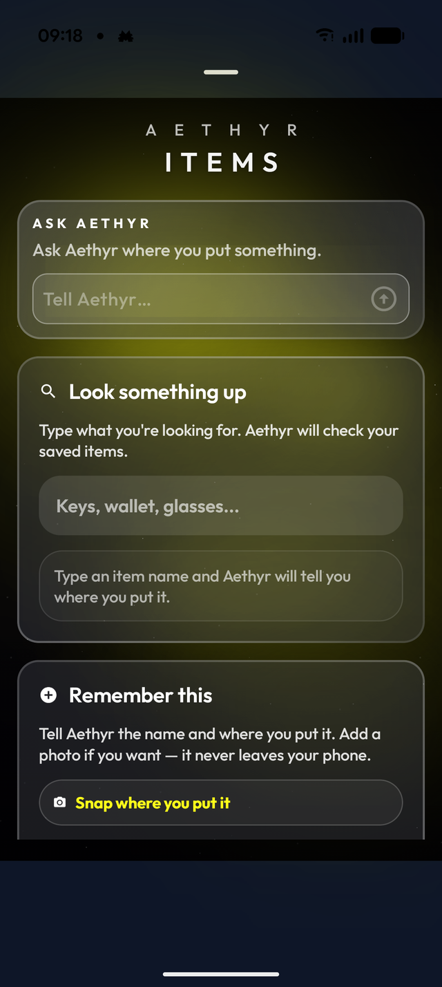 Items on Android